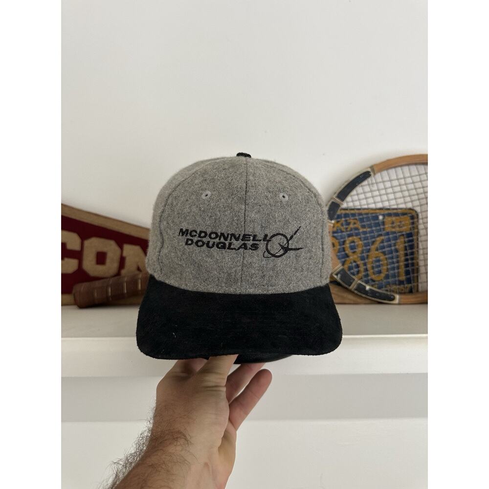 Vintage McDonnell Douglas Wool Strap back Hat